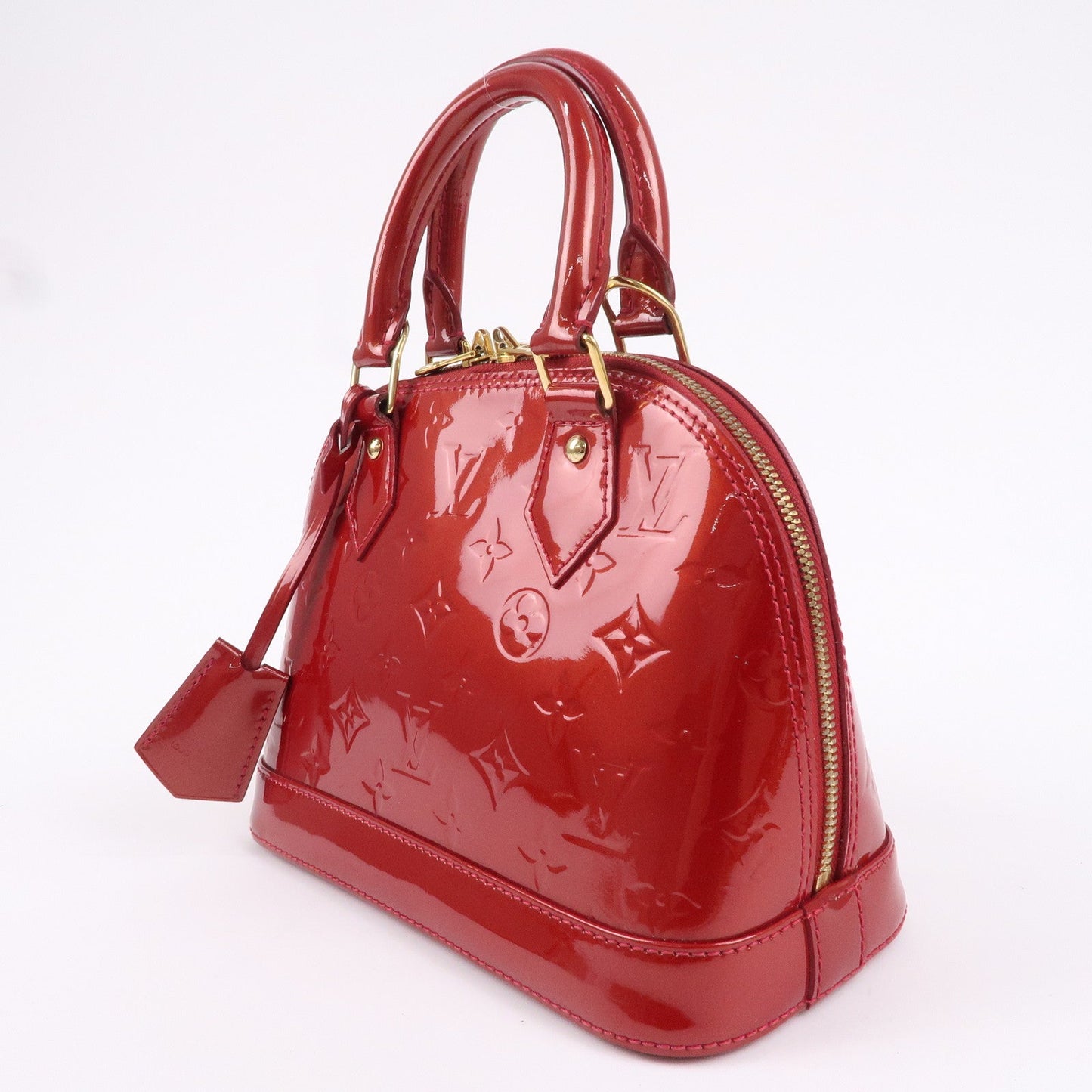 Louis Vuitton Monogram Vernis Alma BB 2Way Bag Red M91606