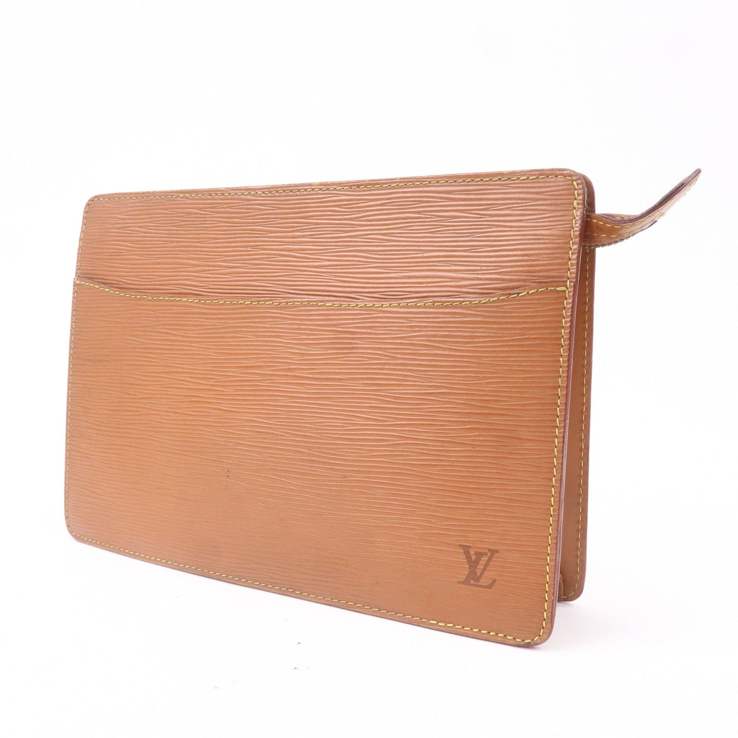Louis Vuitton Epi Pochette Homme Clutch Bag Zipang Gold M52528
