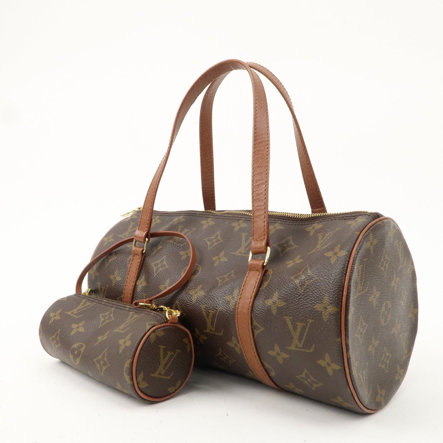 Louis Vuitton Monogram Papillon 30 Hand Bag & Pouch M51365