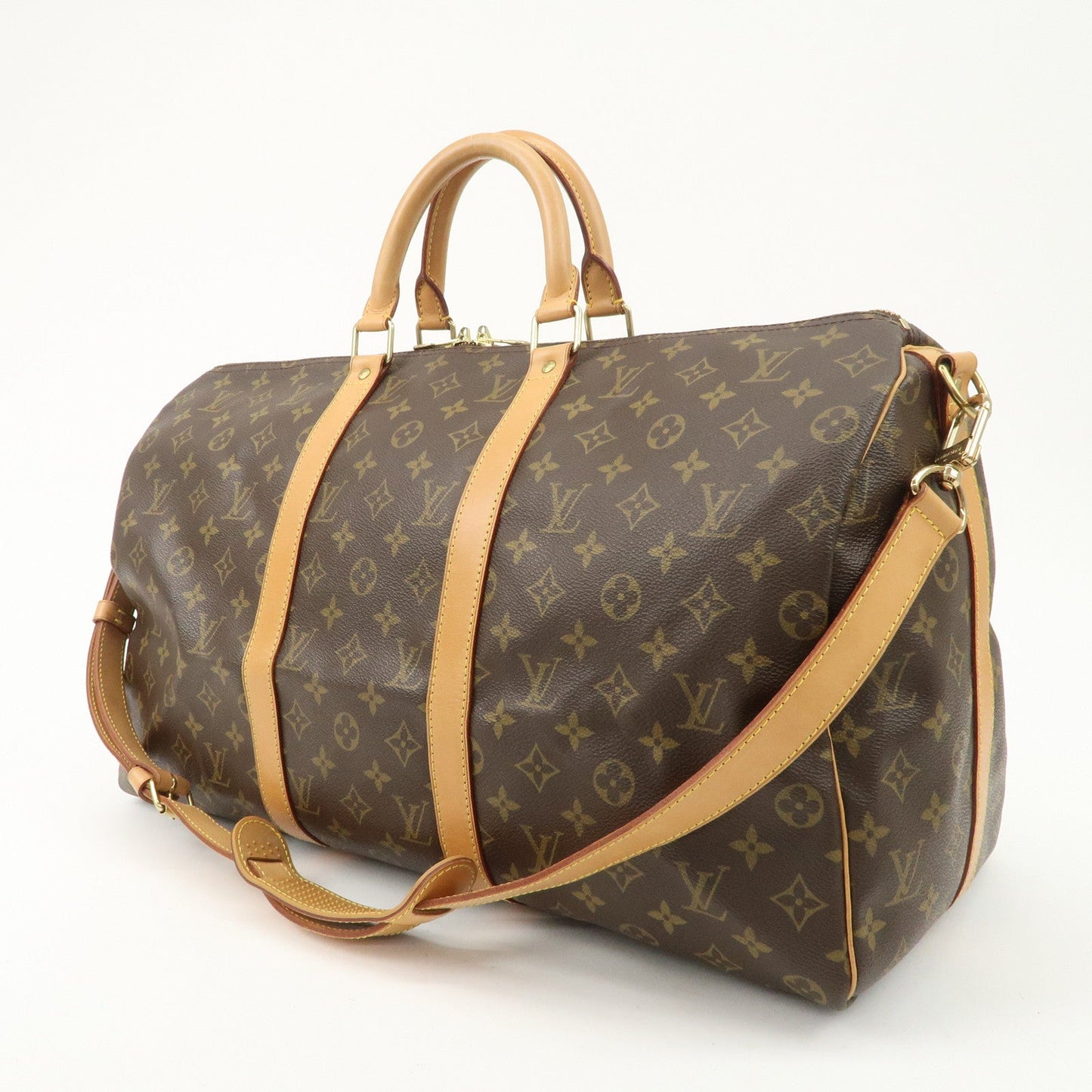 Louis Vuitton Monogram Keep All Bandouliere 50 Boston Bag M41416