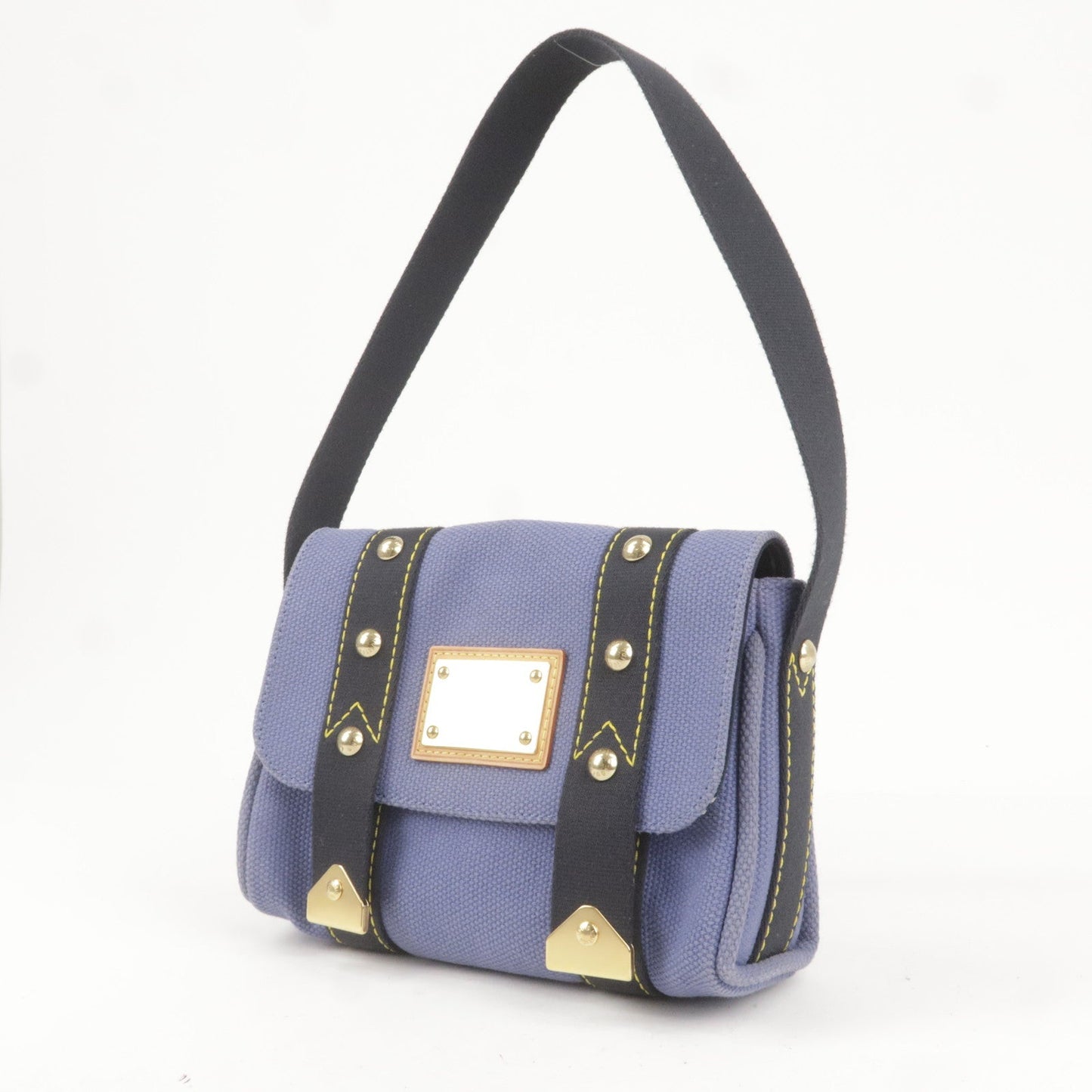 Louis Vuitton Antigua Besace PM Shoulder Bag Blue M40081
