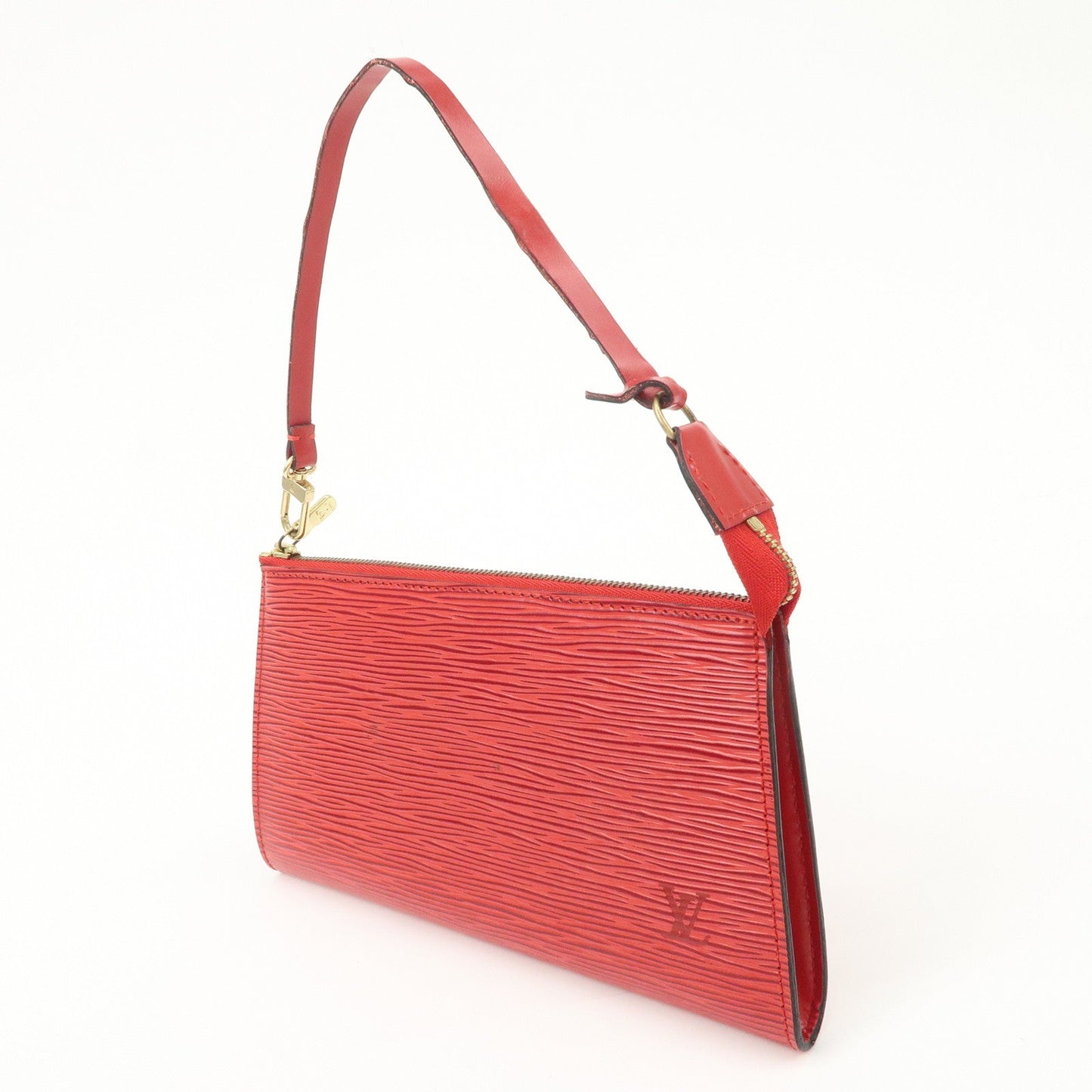 Authe Louis Vuitton Epi Pochette Accessoires Pouch Castilian Red M52947