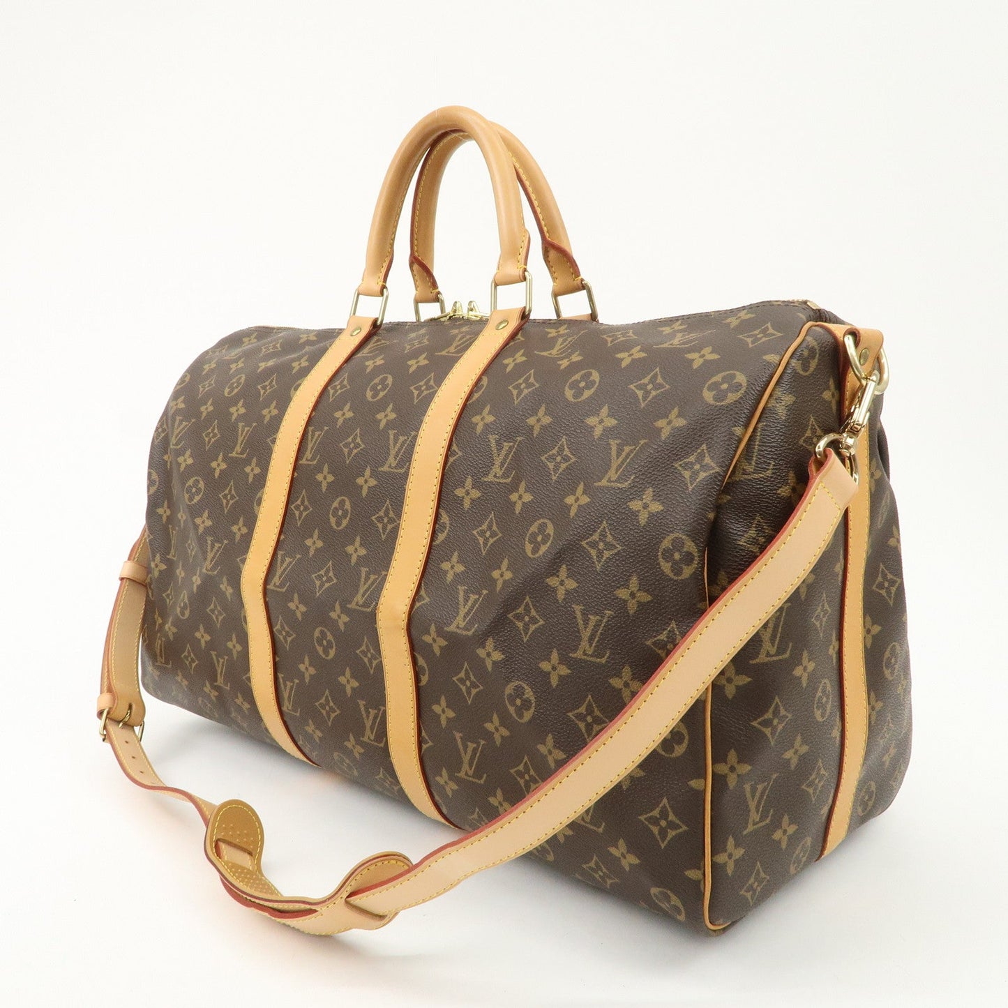 Louis Vuitton Monogram Keep All Bandouliere 50 Boston Bag M41416