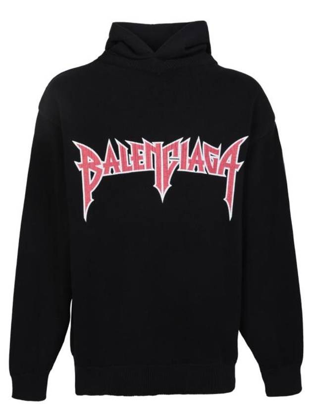 Luxury Balenciaga Trending 2026 Logo Hoodie Black