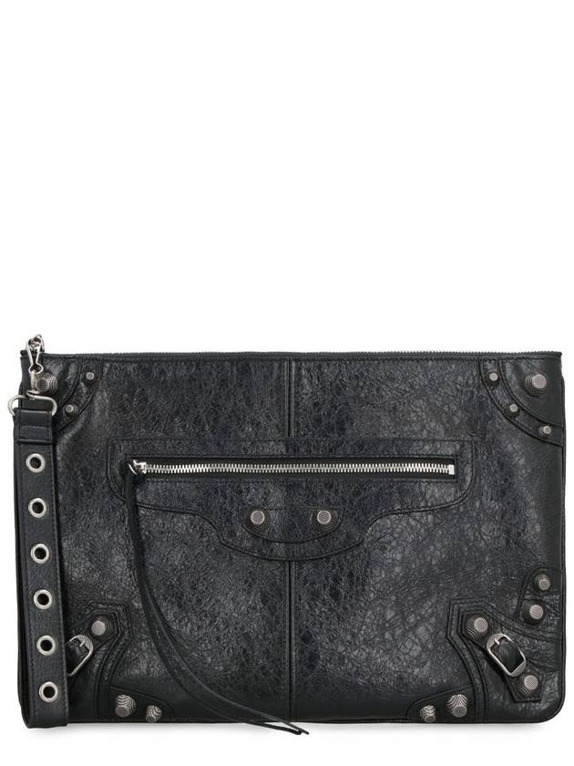 Luxury Balenciaga Trending 2026 Le Cagole Large Clutch Bag Black