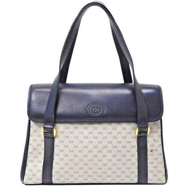 Gucci Envelope Lou Leather Canvas Tote