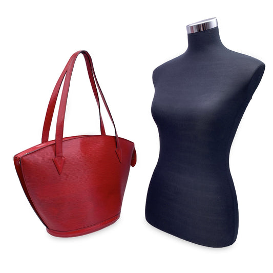 LOUIS VUITTON Red Epi Leather Saint Jacques Gm Tote Bag