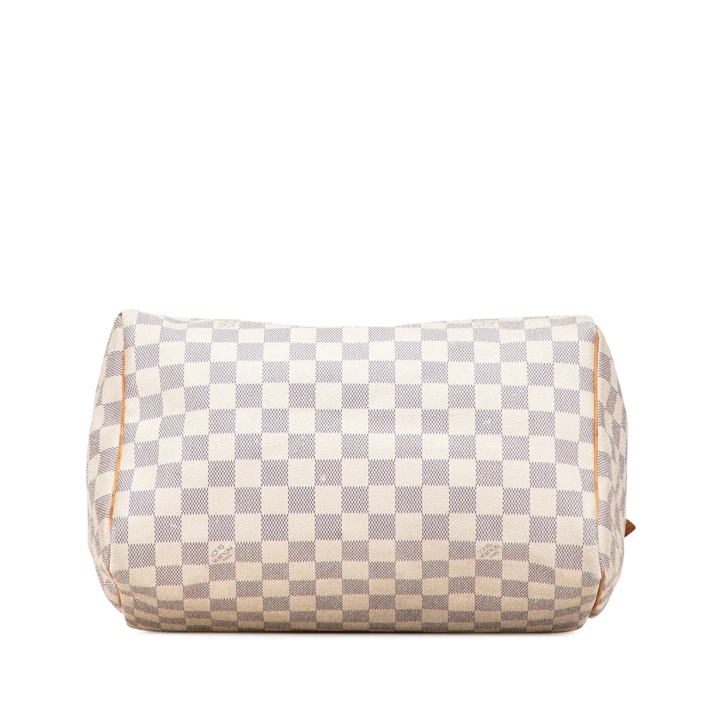 White Louis Vuitton Damier Azur Speedy 30 Boston Bag