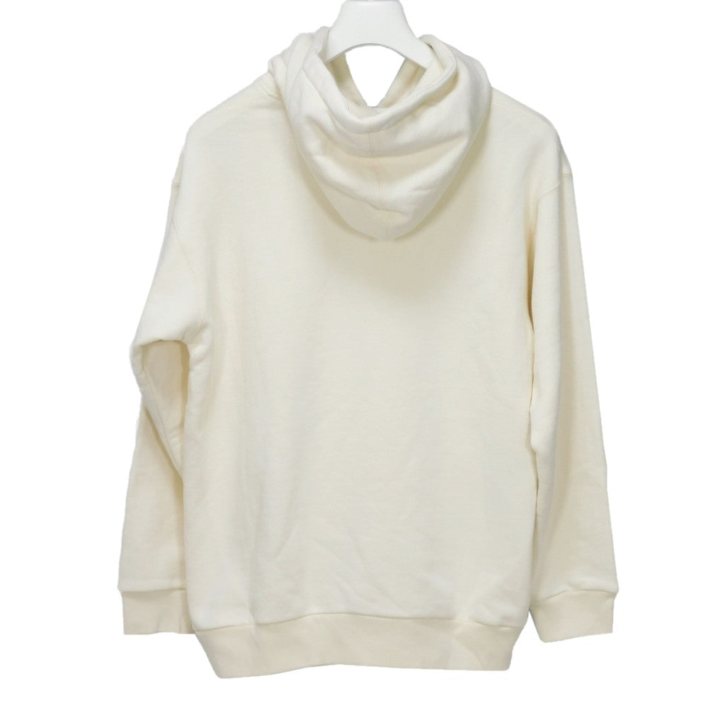 GUCCI Hoodie 469251 XJA0E 9230 cotton Ivory M Bijou Beads Multicolor logo Braided sequin hoodie unisex(Unisex) M