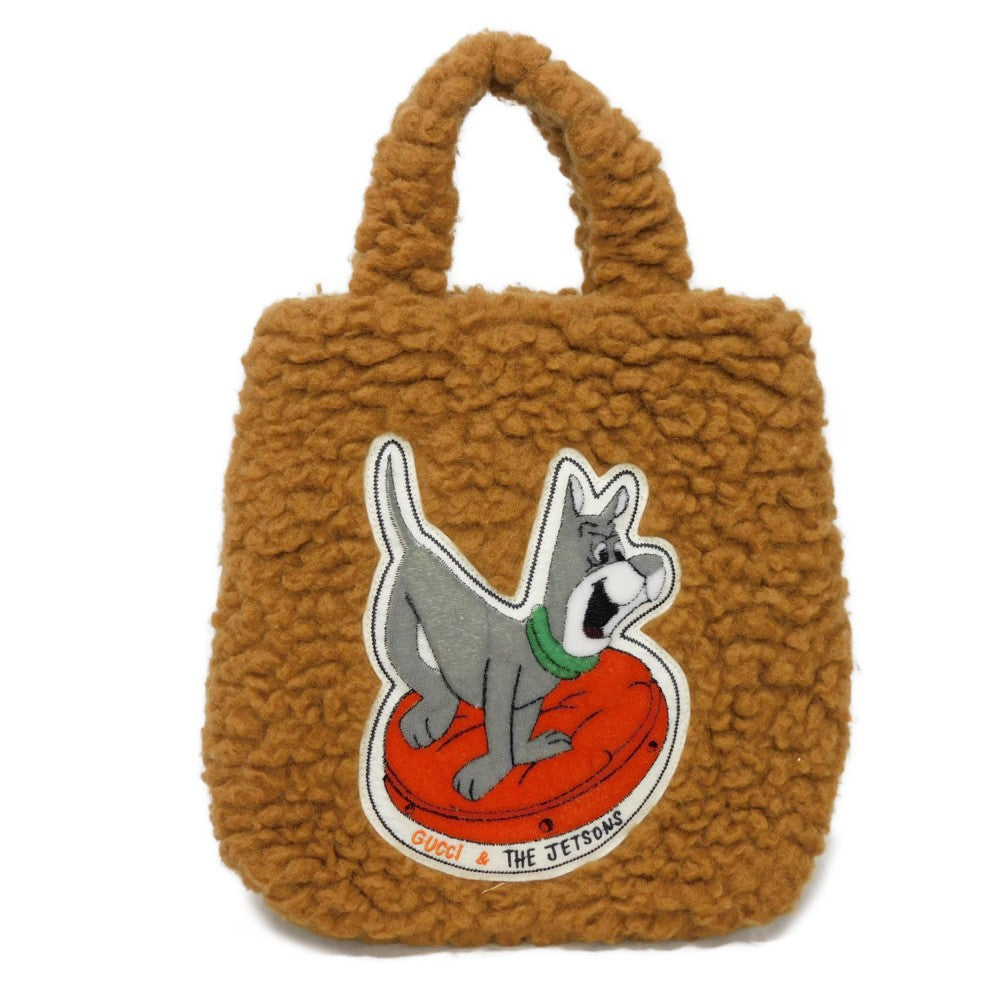 GUCCI Tote Bag 752175 wool Brown logo space family astro dog unused Chilled license The Jetsons Tote Kids