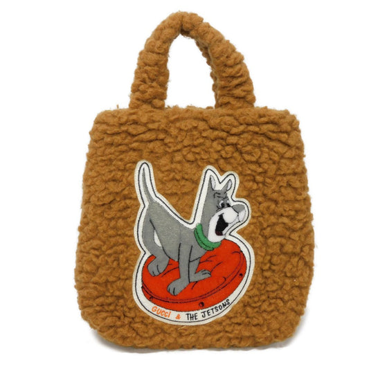 GUCCI Tote Bag 752175 wool Brown logo space family astro dog unused Chilled license The Jetsons Tote Kids