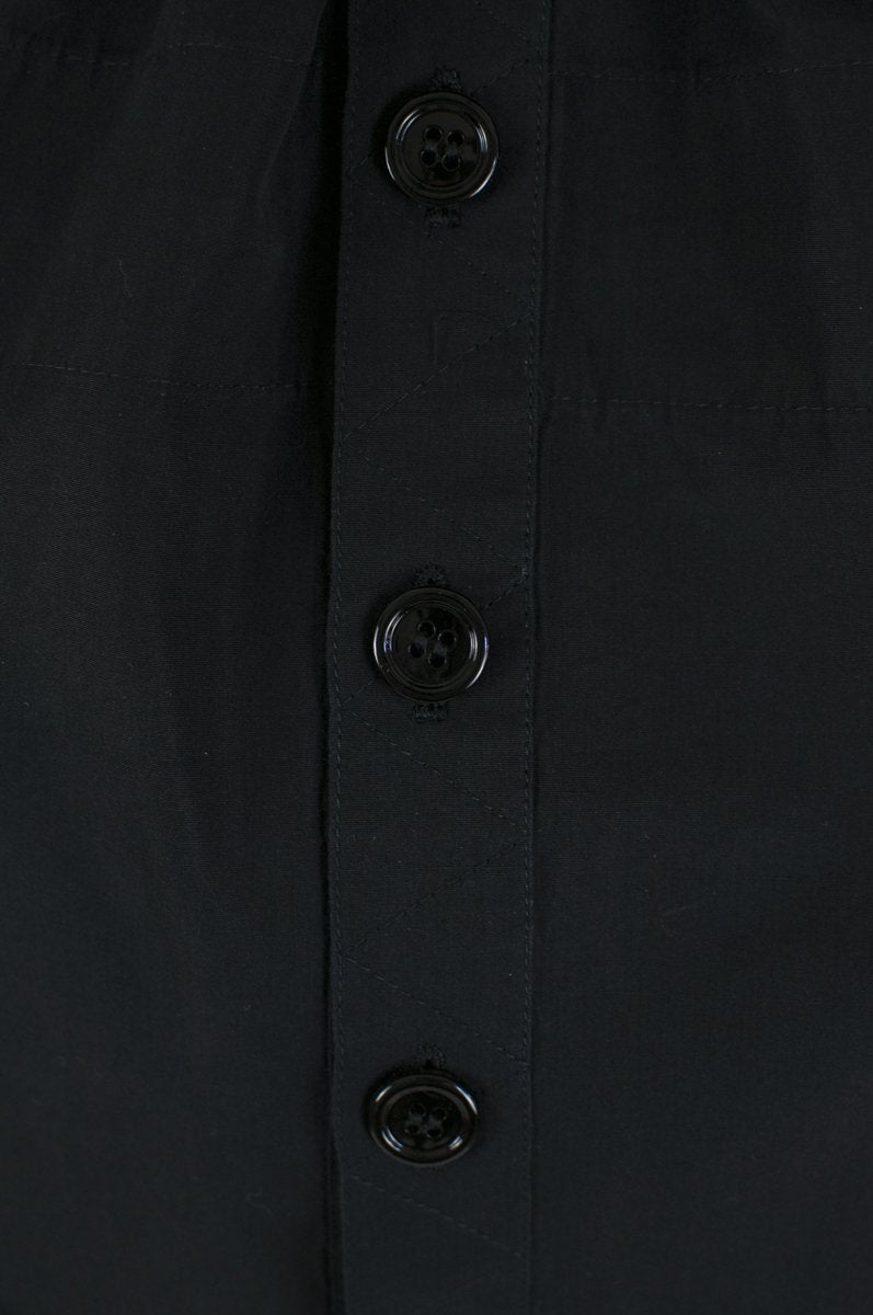 Luxury Saint Laurent Trending 2025 Black Cotton & Silk Blend Belted Dress Size S | FR 38