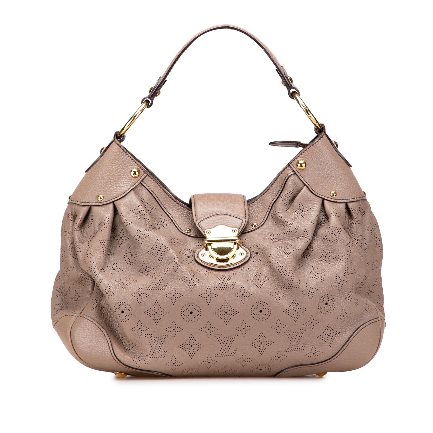 Taupe Louis Vuitton Monogram Mahina Solar PM Shoulder Bag