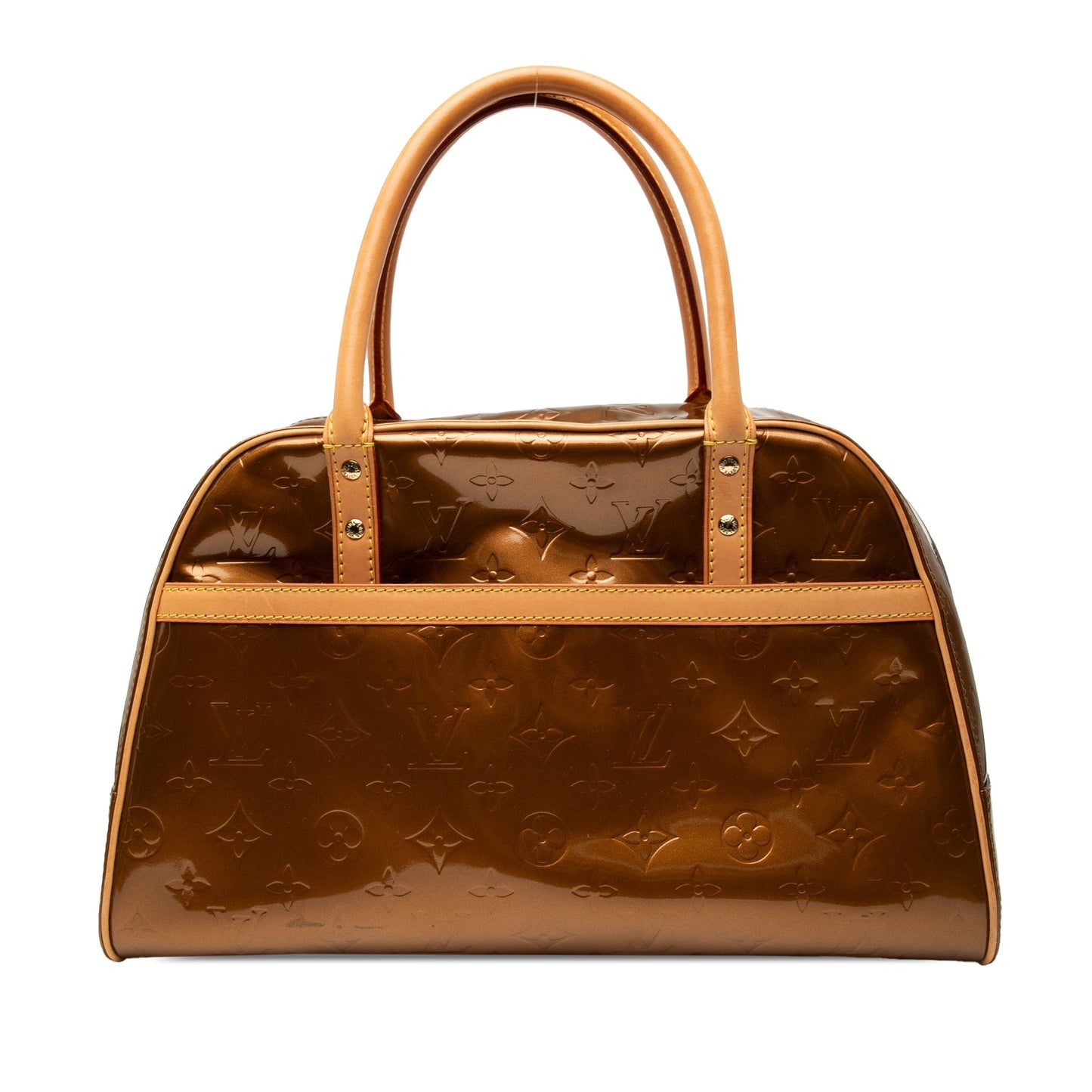 Brown Louis Vuitton Monogram Vernis Tompkins Square Handbag