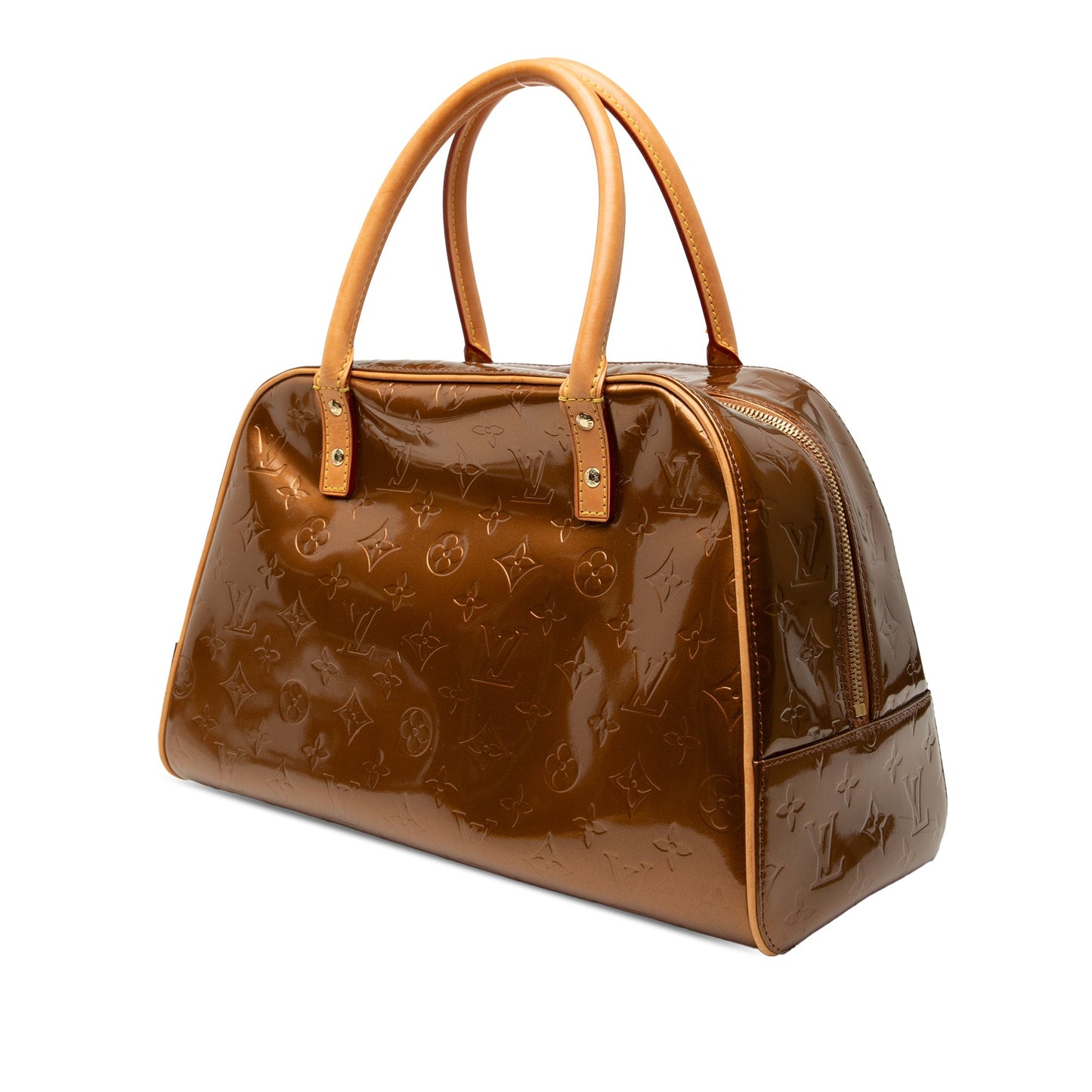 Brown Louis Vuitton Monogram Vernis Tompkins Square Handbag