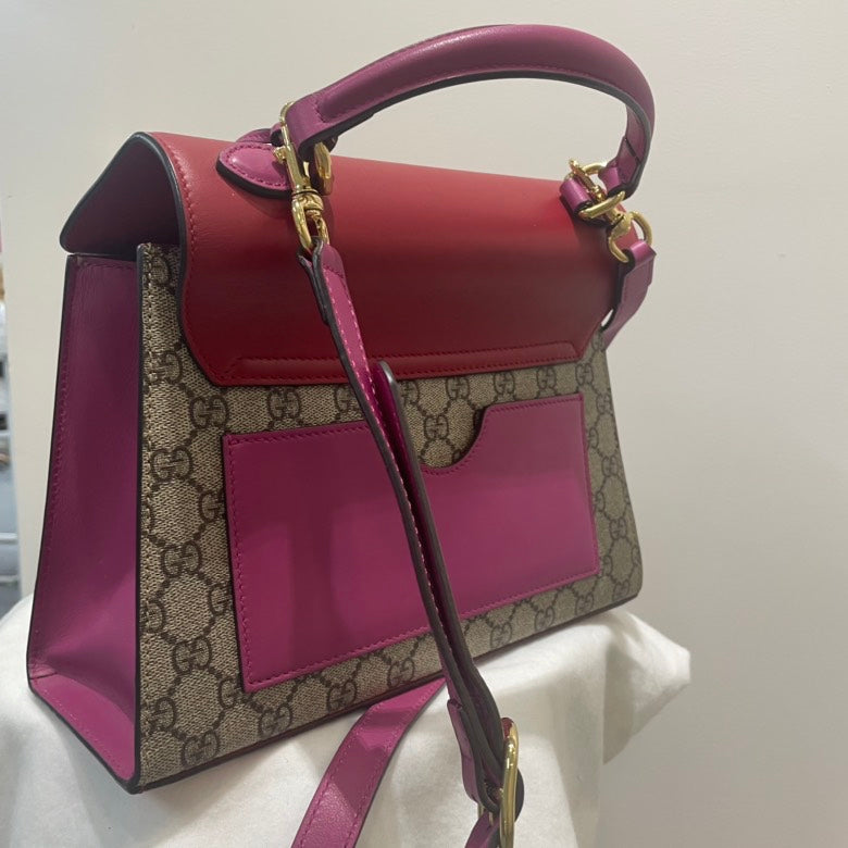 Gucci Padlock Leather Canvas Crossbody Style 1