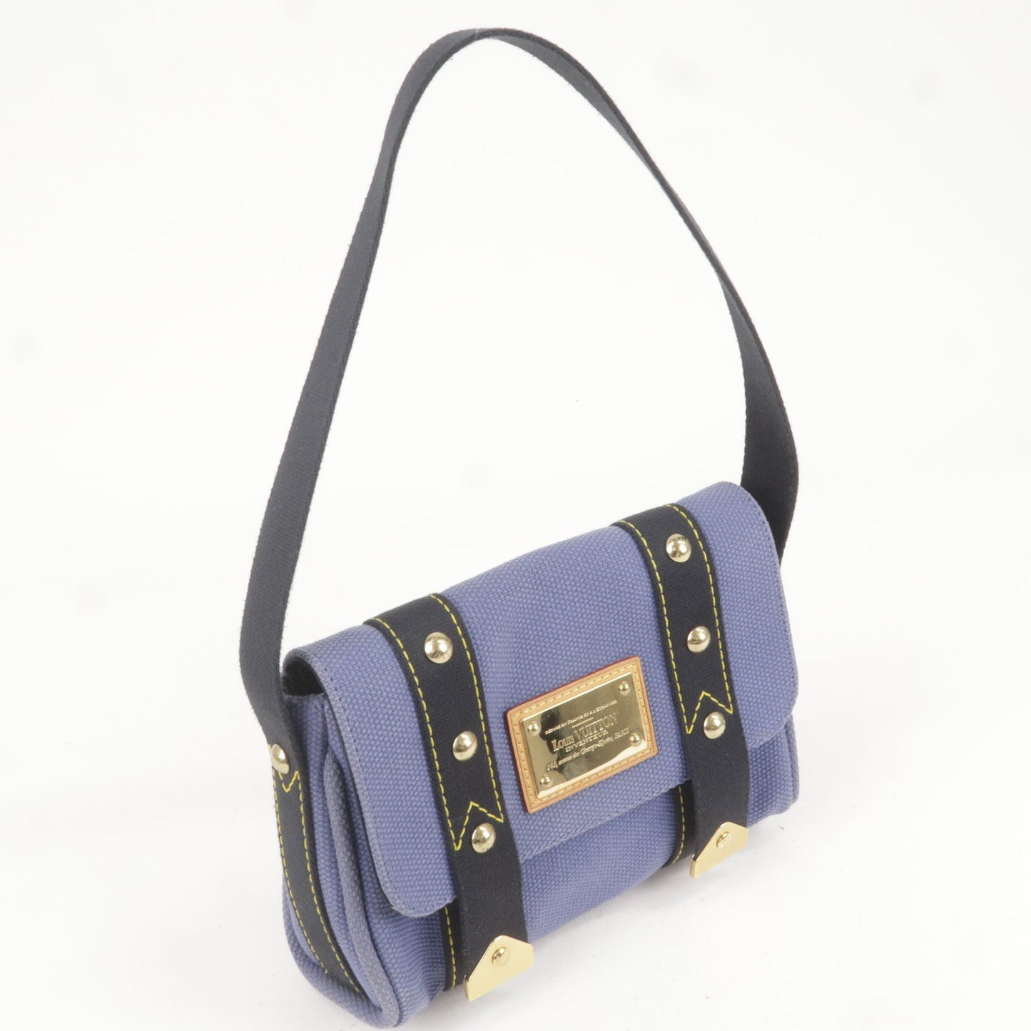 Louis Vuitton Antigua Besace PM Shoulder Bag Blue M40081