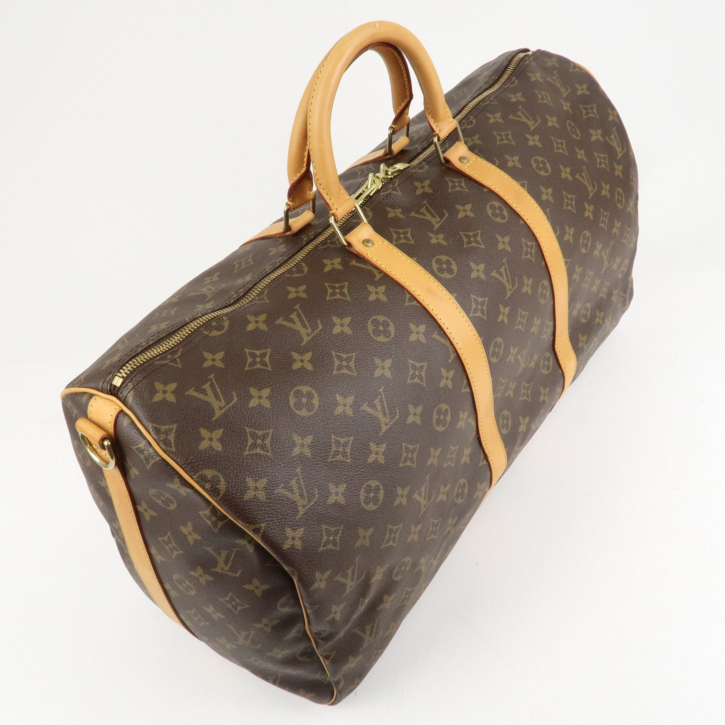Louis Vuitton Monogram Keep All Bandouliere 55 Boston Bag M41414