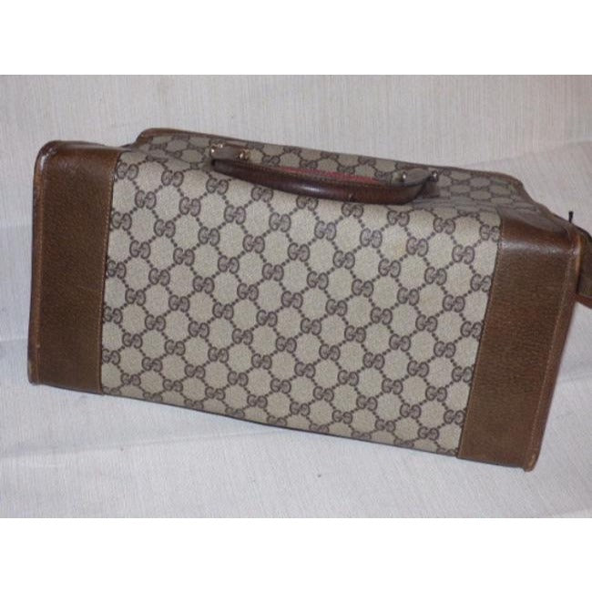 Gucci Lou Leather Canvas Tote