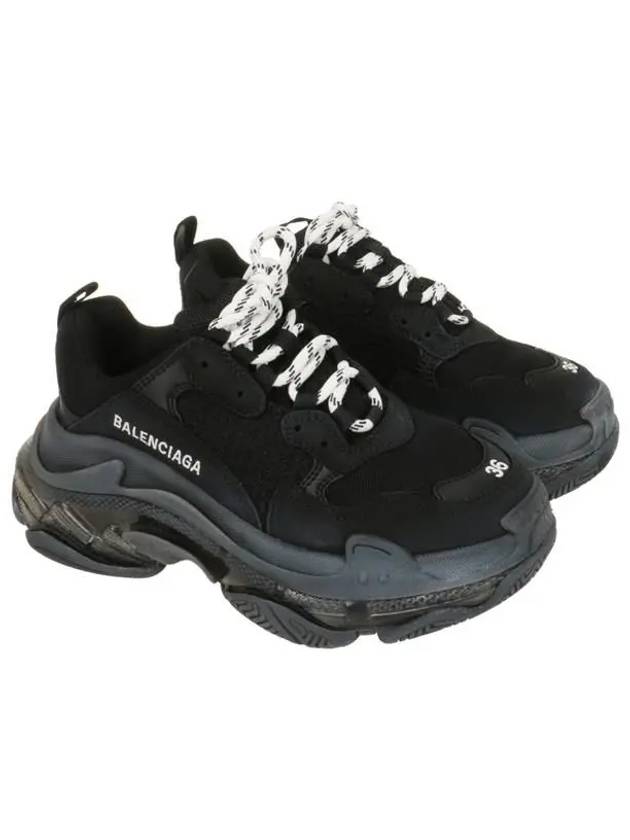 Luxury Balenciaga Trending 2026 Triple S Clear Sole Low Top Sneakers Black