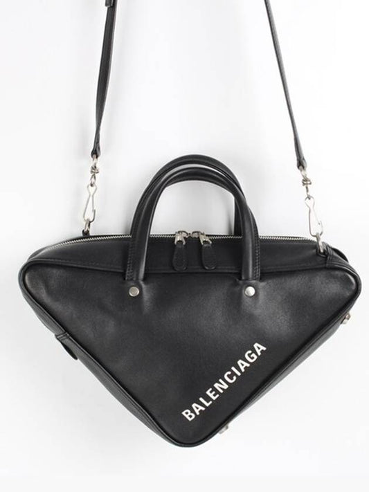 Luxury Balenciaga Trending 2026 Logo triangle small duffel bag