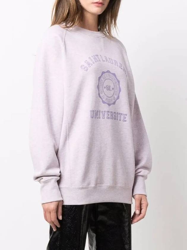 Luxury Saint Laurent Trending 2025 University Logo Sweatshirt Lilac