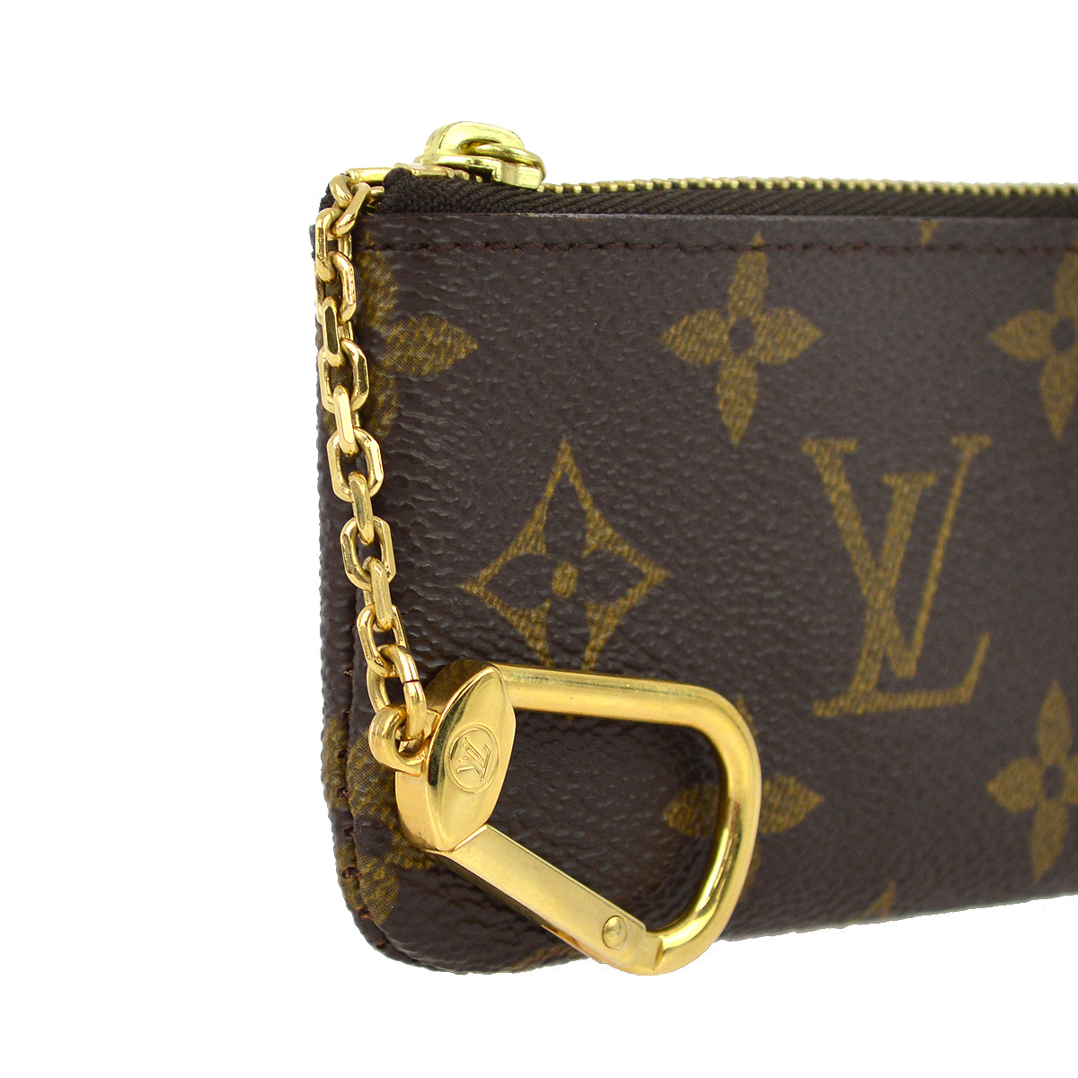 Louis Vuitton 2002 Monogram Pochette Cles Coin Purse Wallet M62650