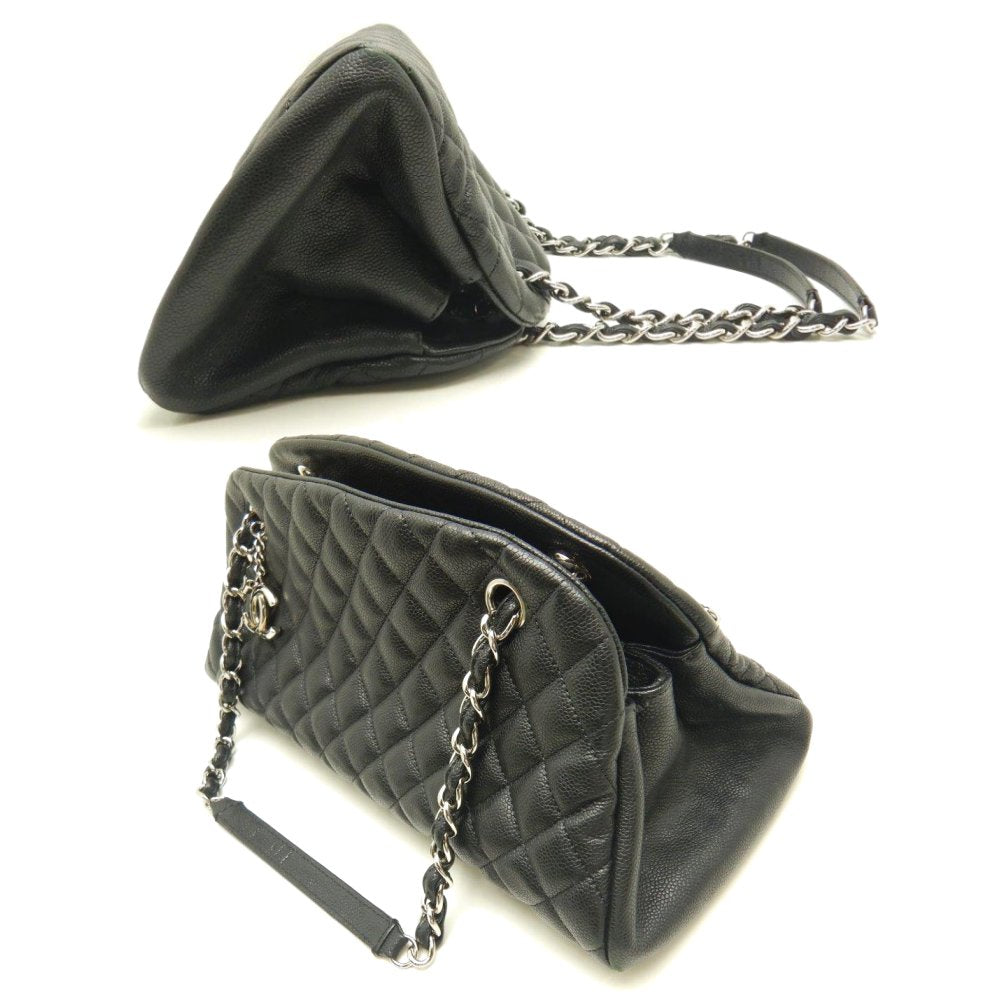 Chanel Mademoiselle Bowling Bag Caviar Skin Black