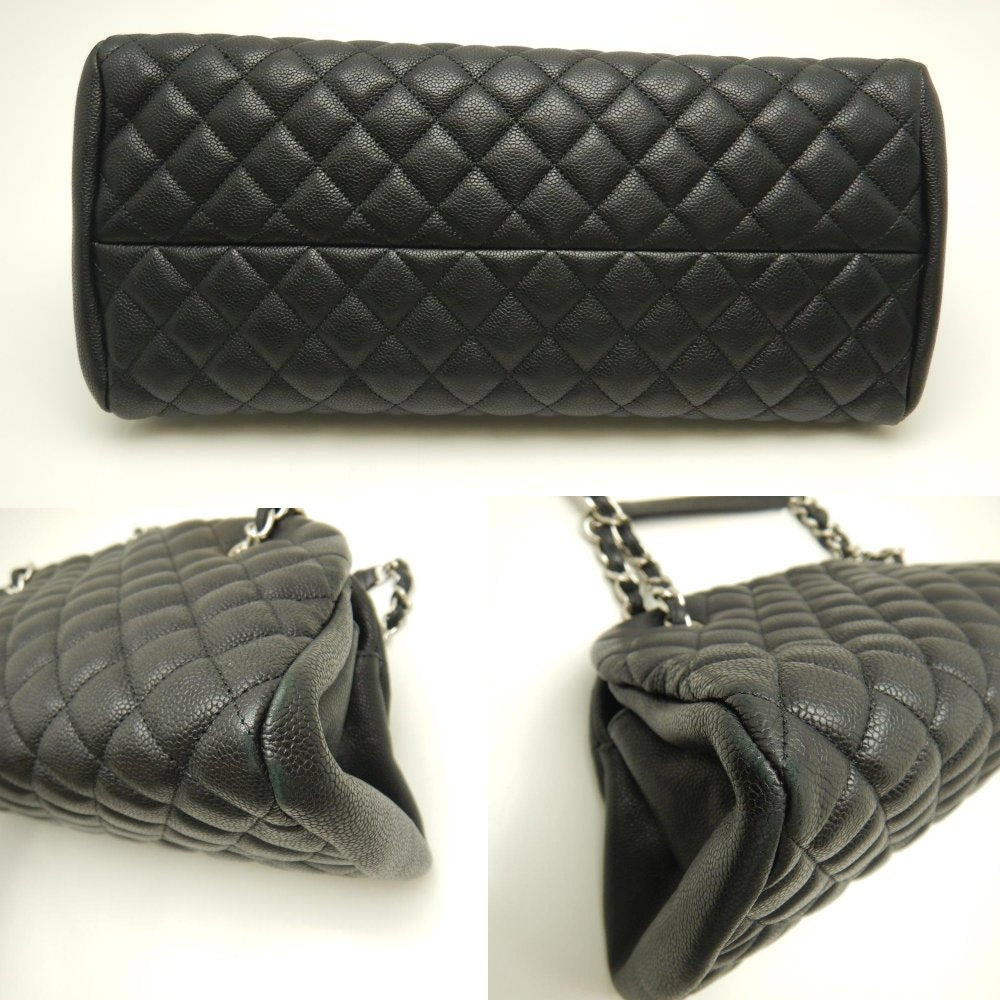 Chanel Mademoiselle Bowling Bag Caviar Skin Black