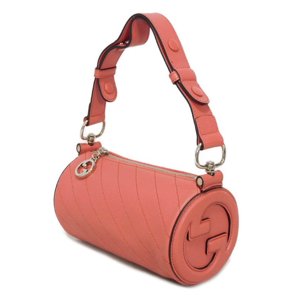 GUCCI Shoulder Bag 760170 AACPY 6701 Calf leather pink GG Charm RFID IC Chip Unused Interlocking G Blondie Mini Bag Women