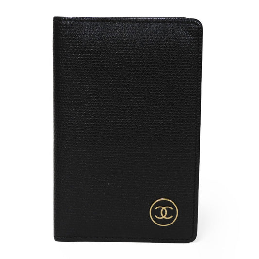 CHANEL Card Case A20910 Calfskin (embossed) black CC Mark Calfskin Enamel 11th Series COCO Mark COCO Button Card Holder Women(Unisex)