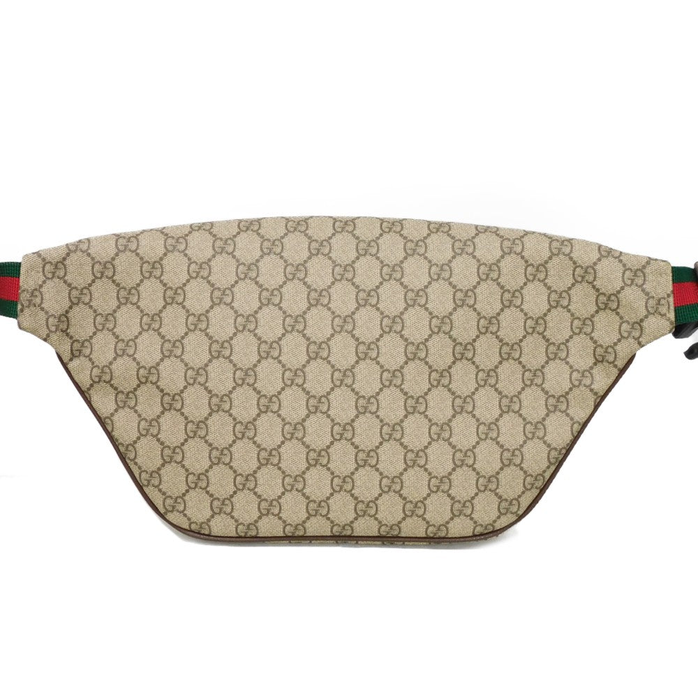 GUCCI Sling bag 529711 GG Supreme canvas (polyurethane processing) beige Multicolor Web Stripe Applique GG Supreme embroidery courier belt bag mens