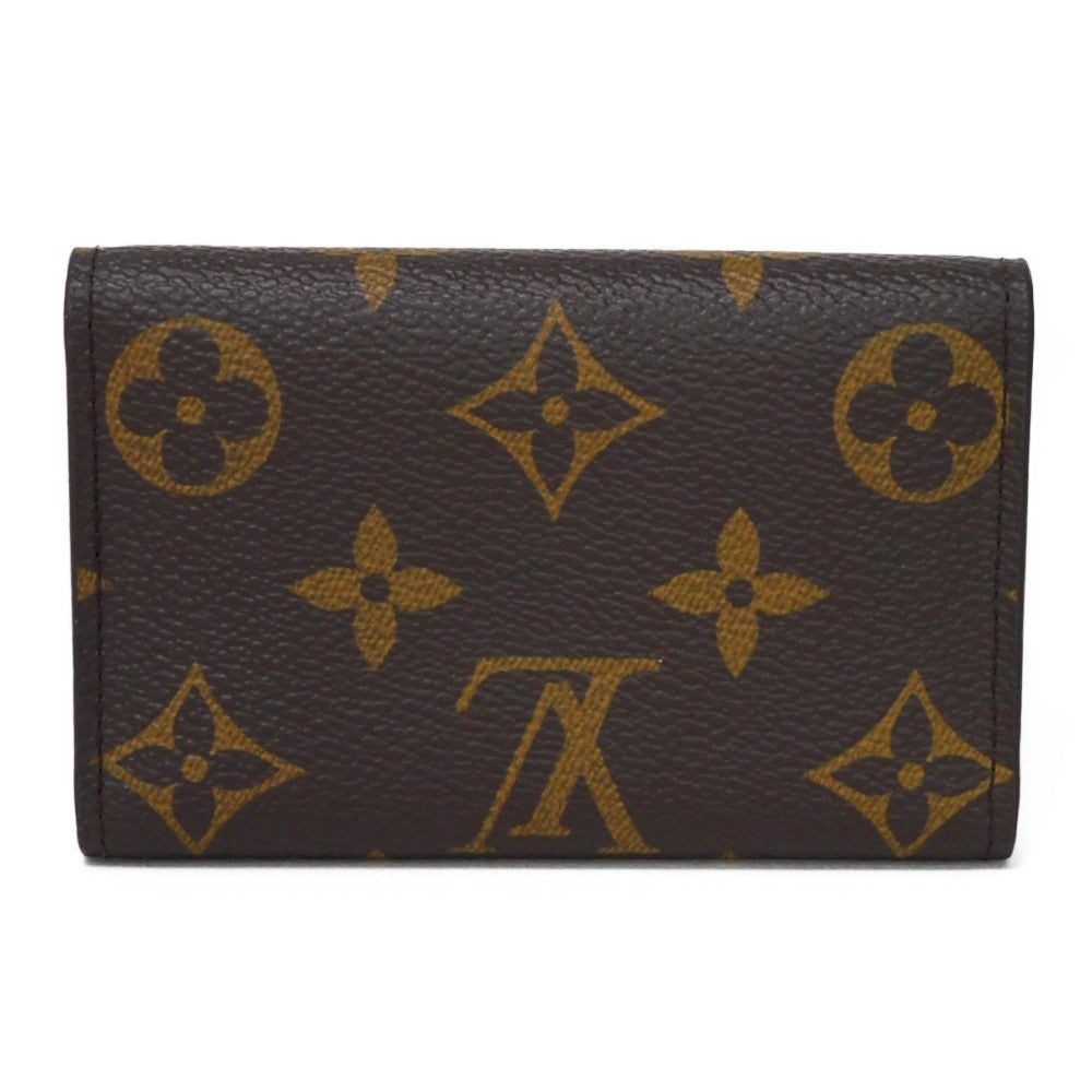 LOUIS VUITTON Key case Key holder  M62630 Monogram canvas x grain leather (embossed) Armagnac Current LV logo flower 6-row brown new RFID IC chip Monogram Multicles 6 unisex(Unisex)