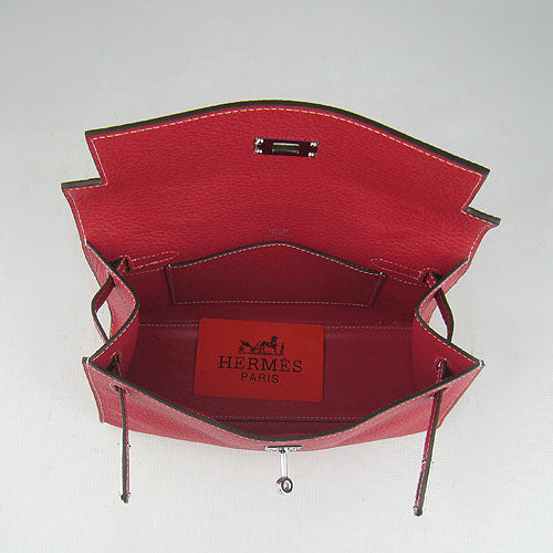 Luxury Hermes Kelly 22cm handbag H008 red