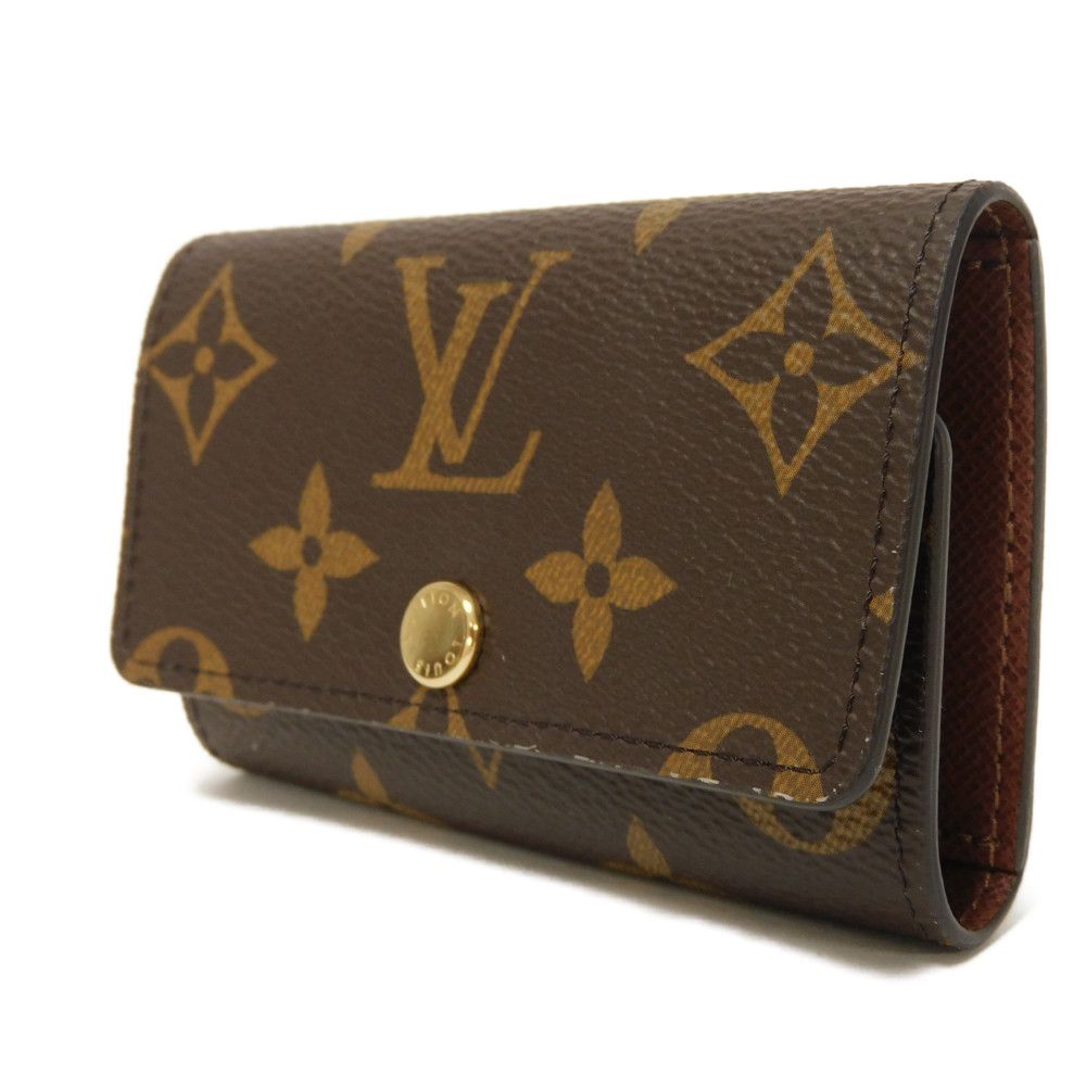 LOUIS VUITTON Key case Key holder  M62630 Monogram canvas x grain leather (embossed) Armagnac Current LV logo flower 6-row brown new RFID IC chip Monogram Multicles 6 unisex(Unisex)