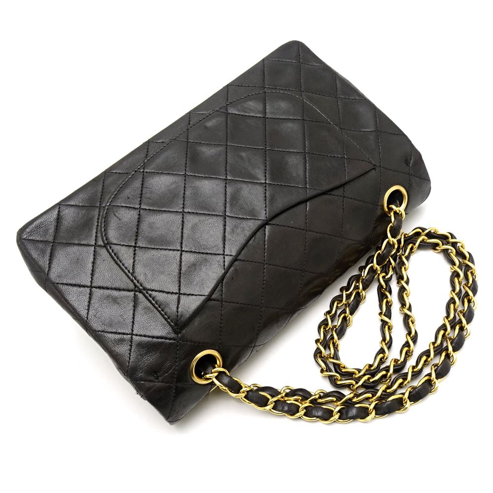 Chanel Matelasse Chain Shoulder Bag Lambskin Black