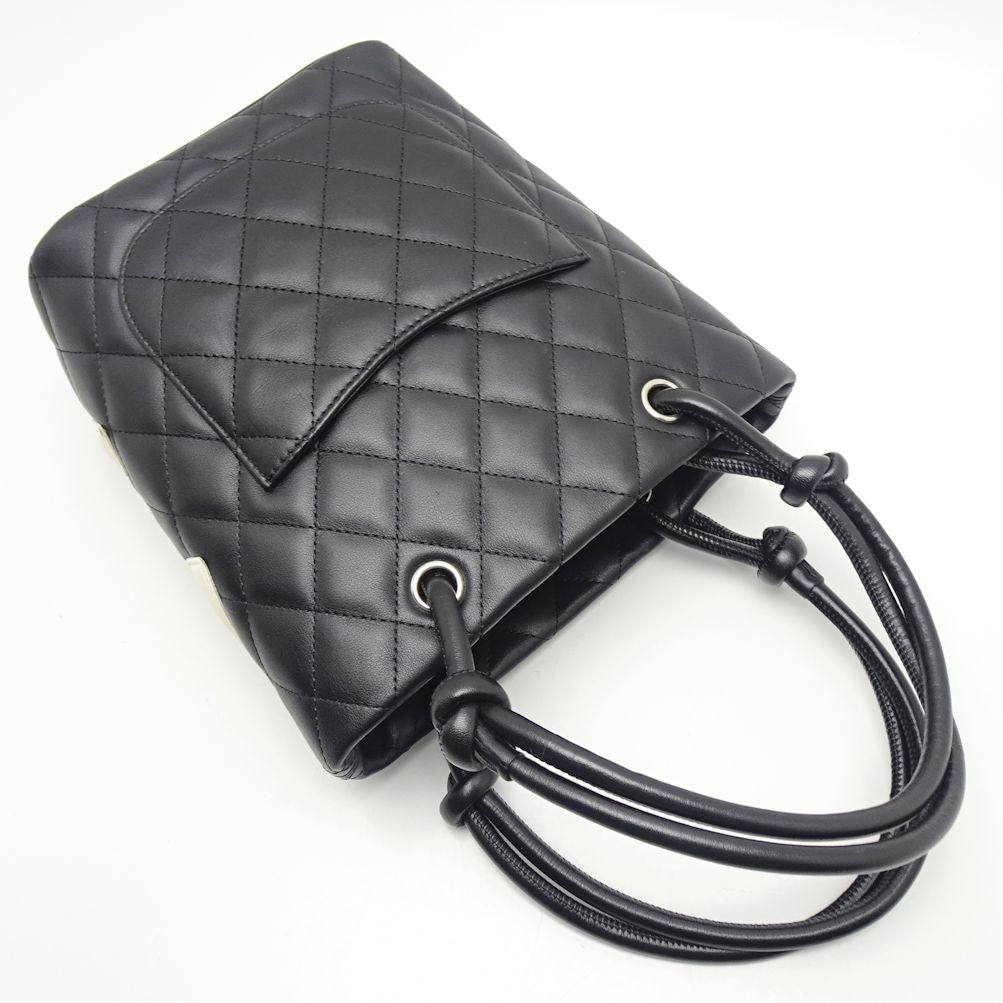 Chanel Cambon Line Small Tote Bag Black x White