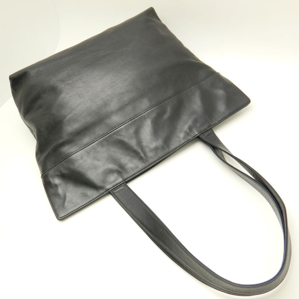 Chanel Tote Bag Shoulder Lambskin Black Heremark