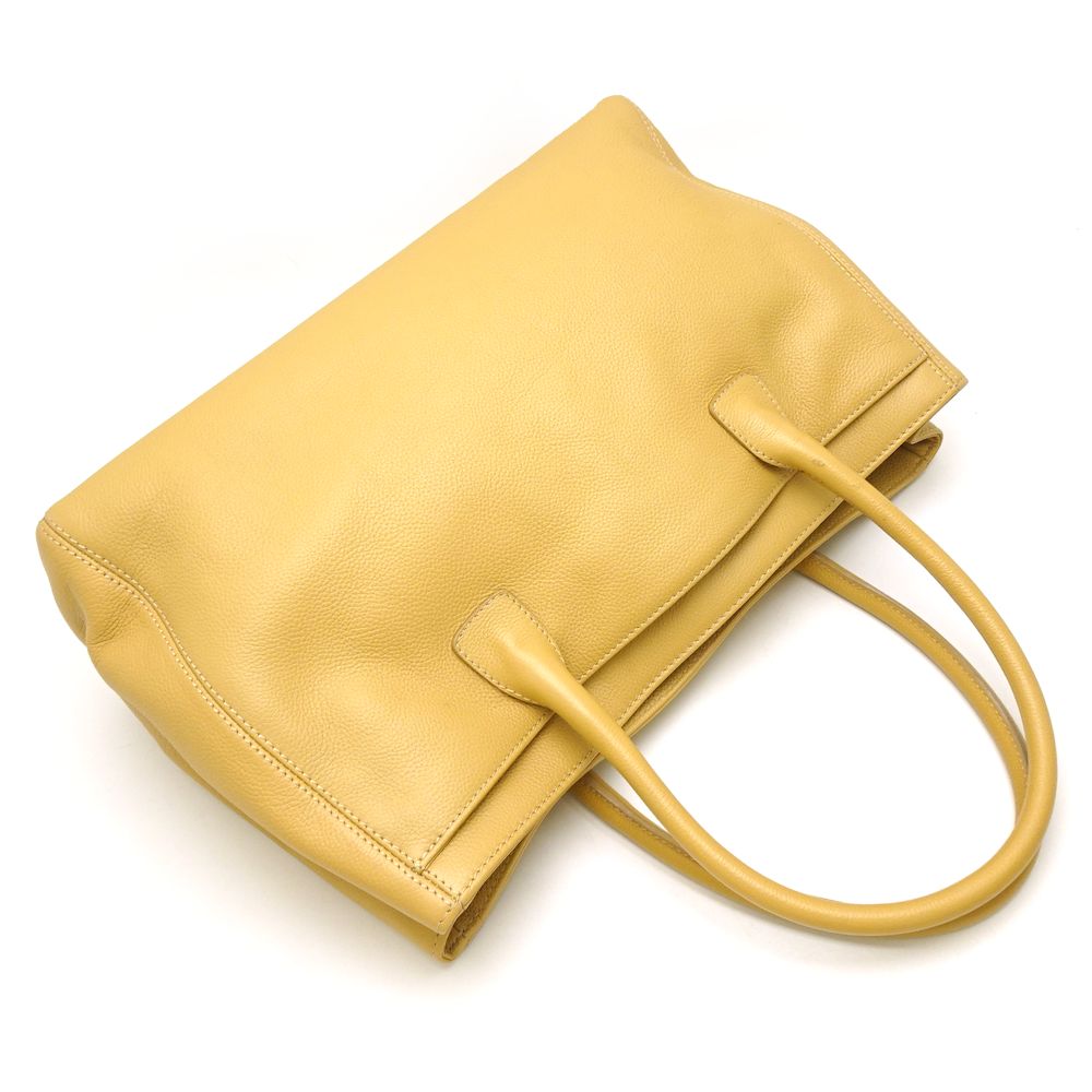 Chanel Executive Tote Bag 2way Leather Beige