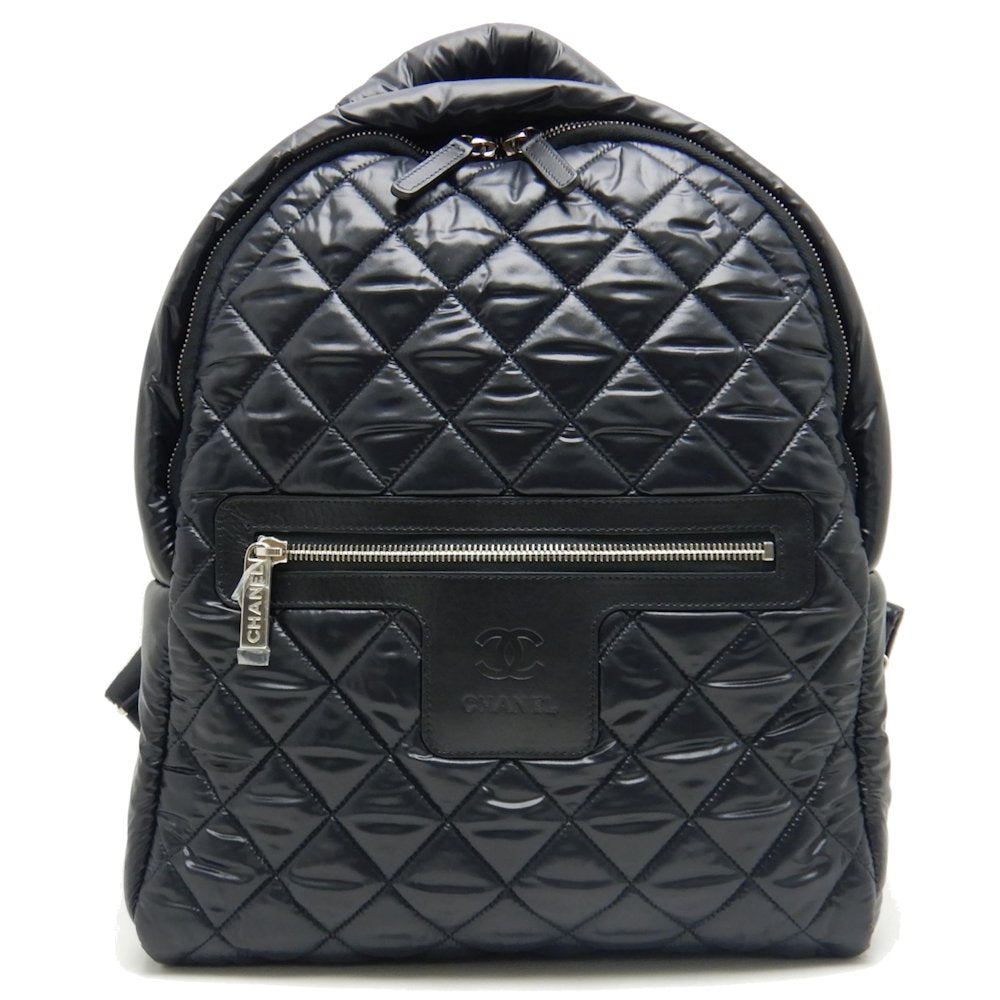 Chanel Coco Coon Daypack Nylon Black Backpack