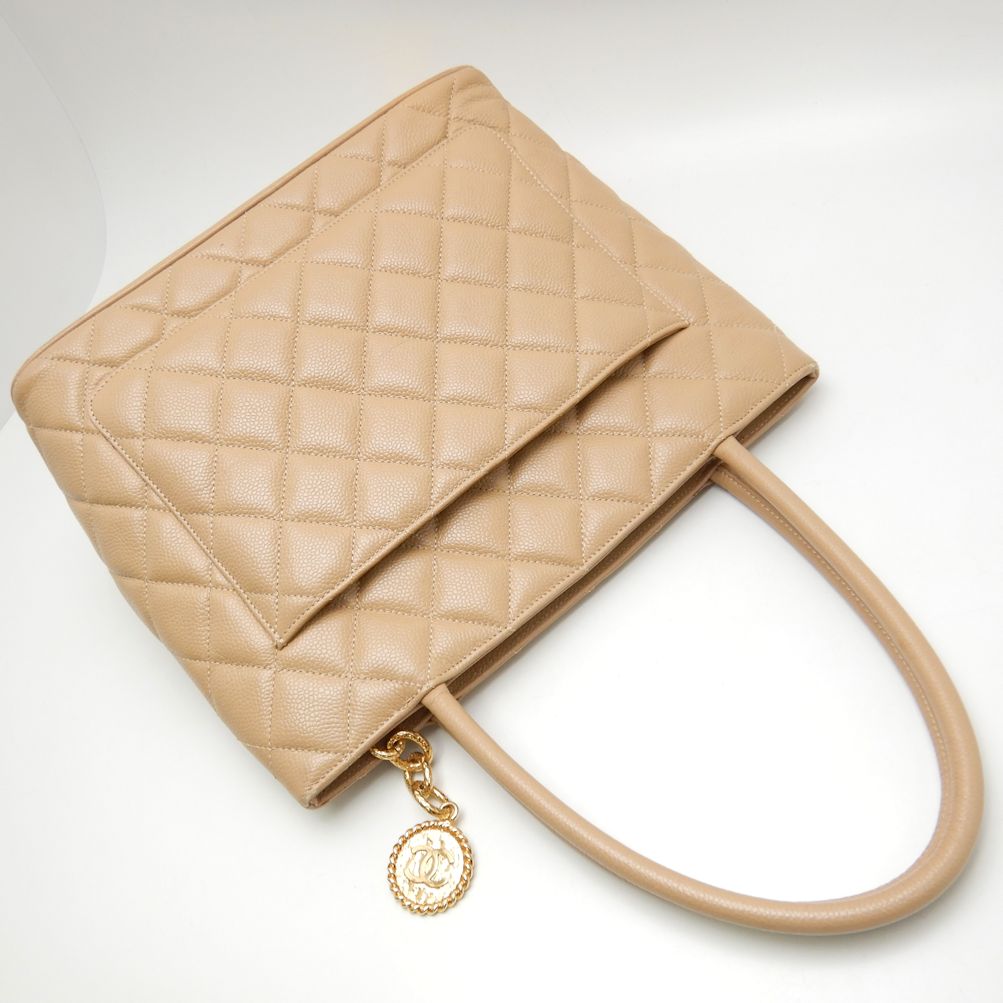 Chanel Reissue Tote Bag Caviar Skin Beige