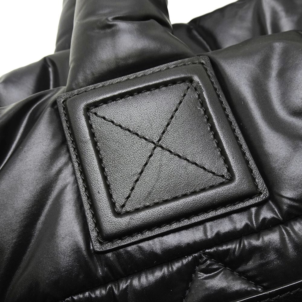 Chanel Coco Coon Tote Bag Nylon Leather Black
