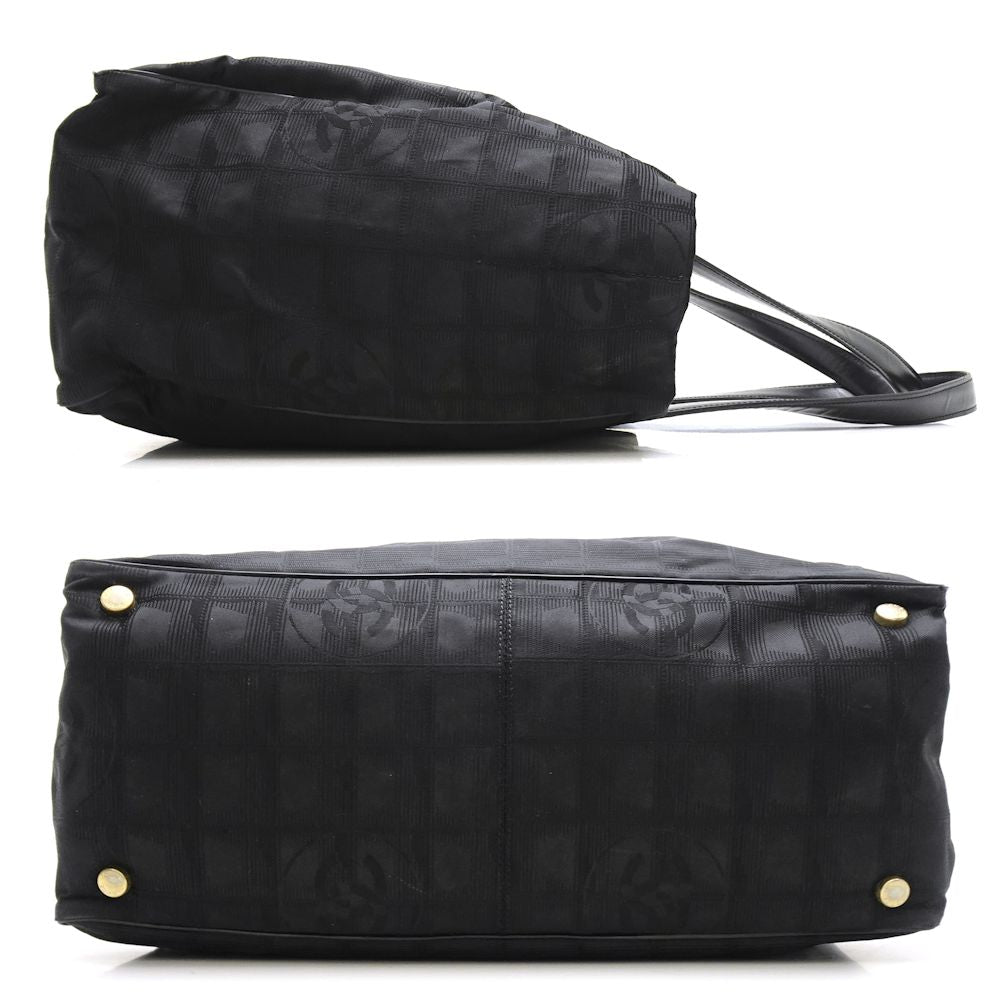 Chanel New Travel Line Tote MM Nylon Black