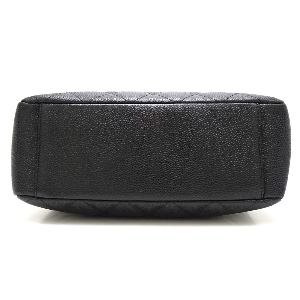 Chanel Matelasse Chain Tote Bag Caviar Skin Black