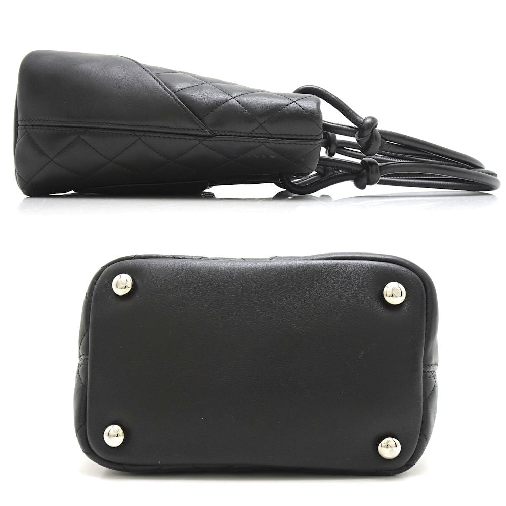Chanel Cambon Line Medium Tote Bag Lambskin Black