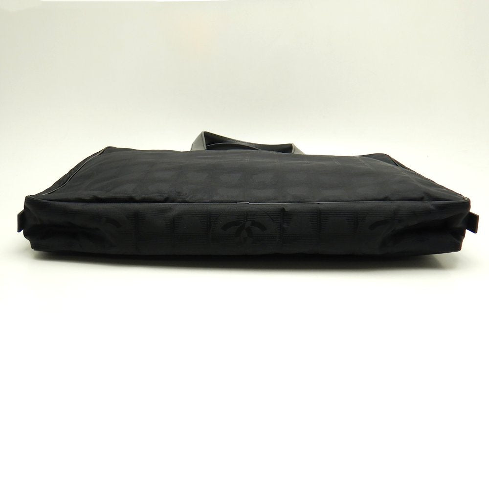 Chanel New Travel Line Briefcase Black Nylon x Leather