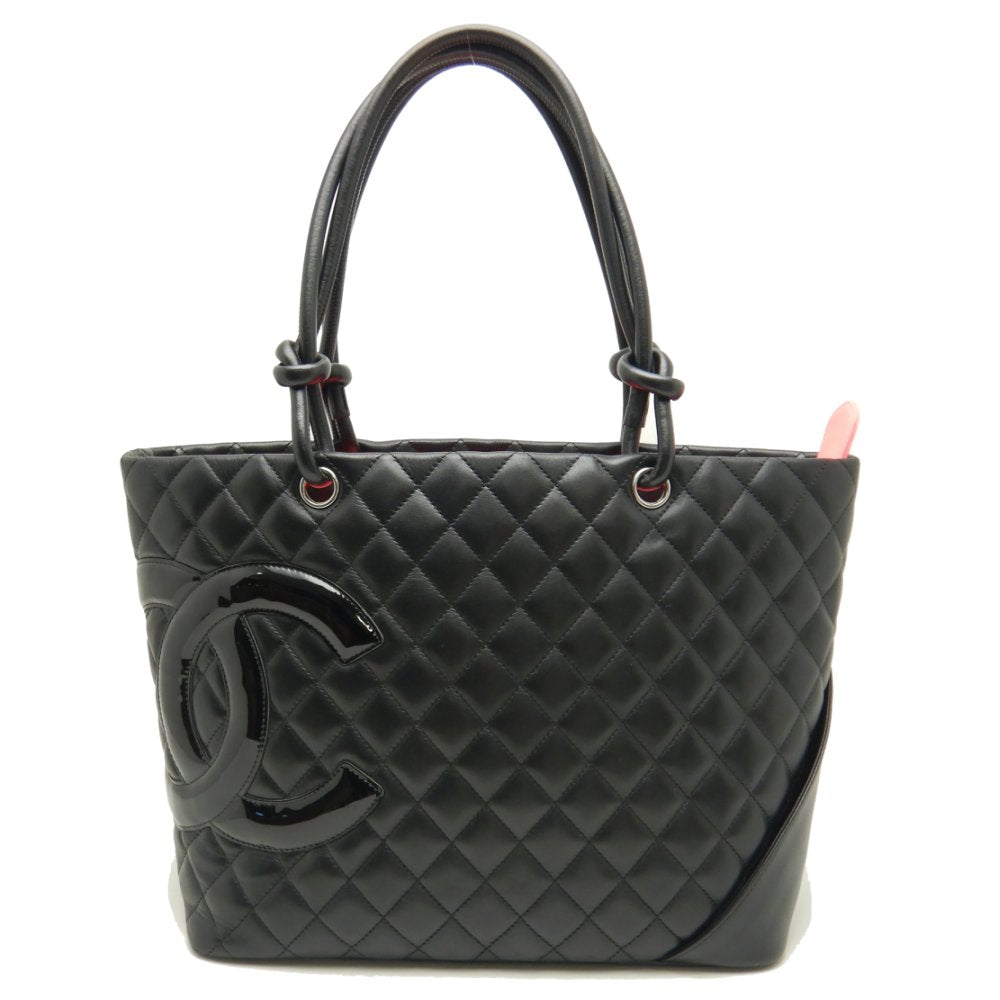 Chanel Cambon Line Large Tote Bag Calf Black