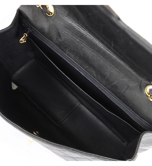 Chanel Matelasse 30 Chain Shoulder Bag Lambskin Black