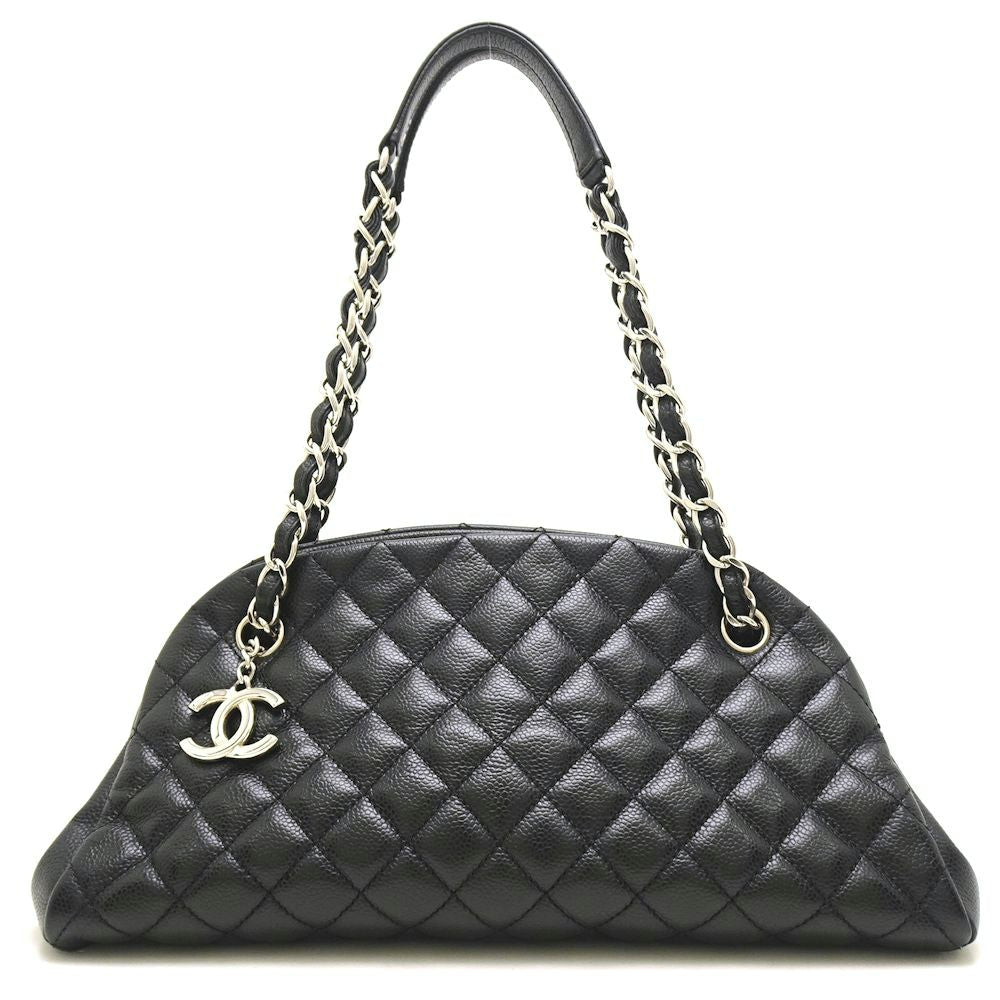 Chanel Mademoiselle Bowling Bag Caviar Skin Black