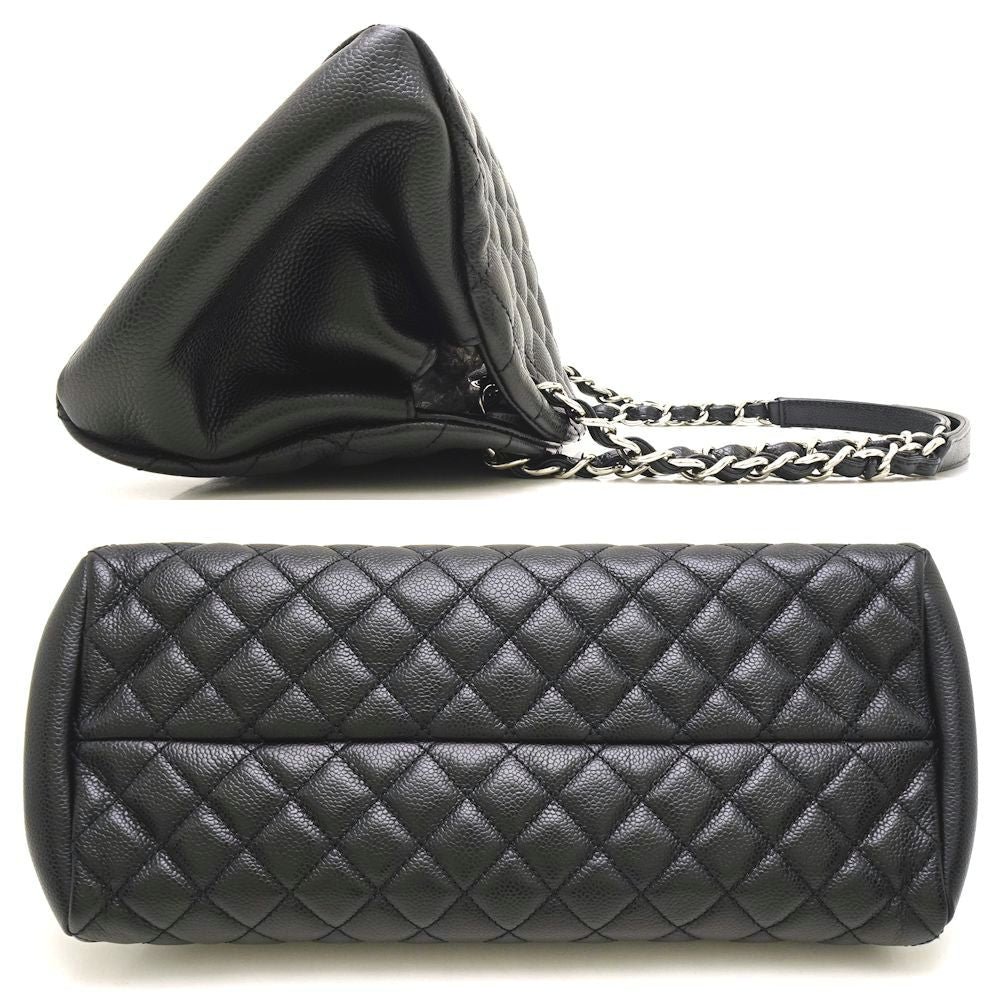 Chanel Mademoiselle Bowling Bag Caviar Skin Black